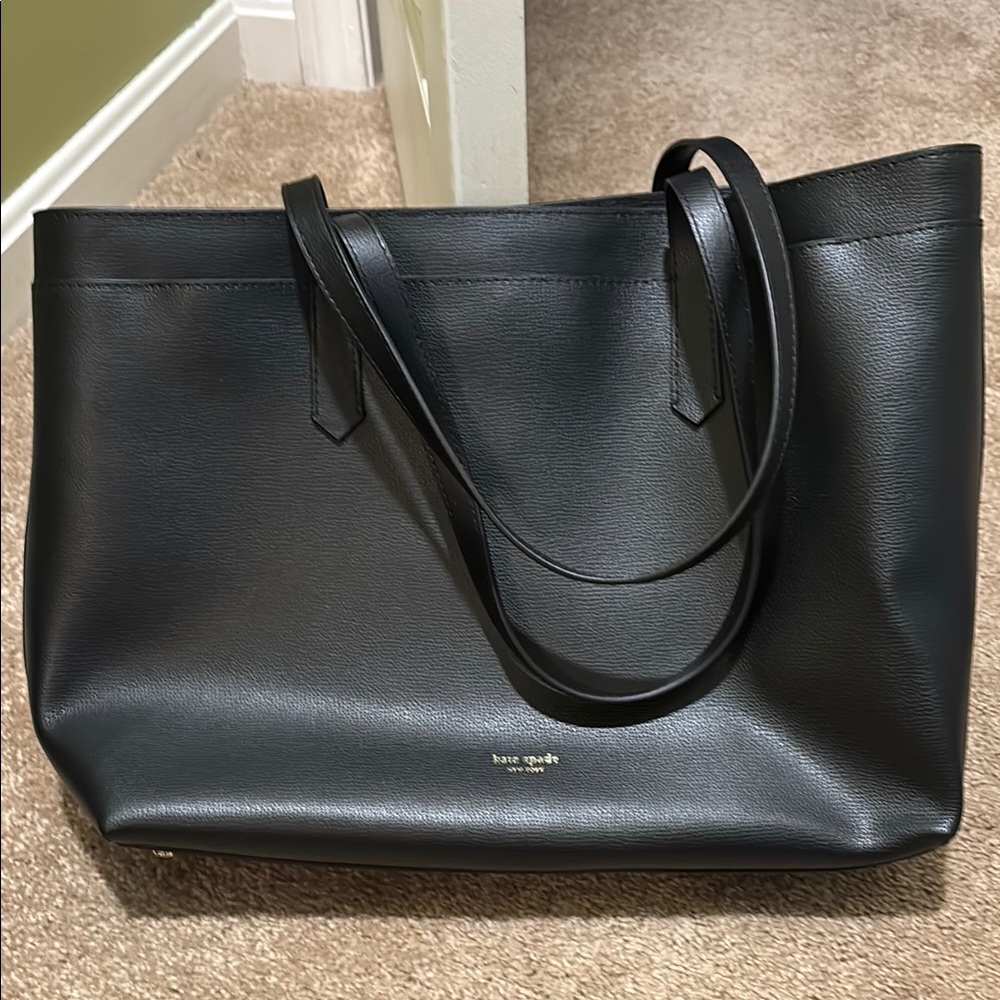 Kate Spade Black Tote Elegant Leather Design